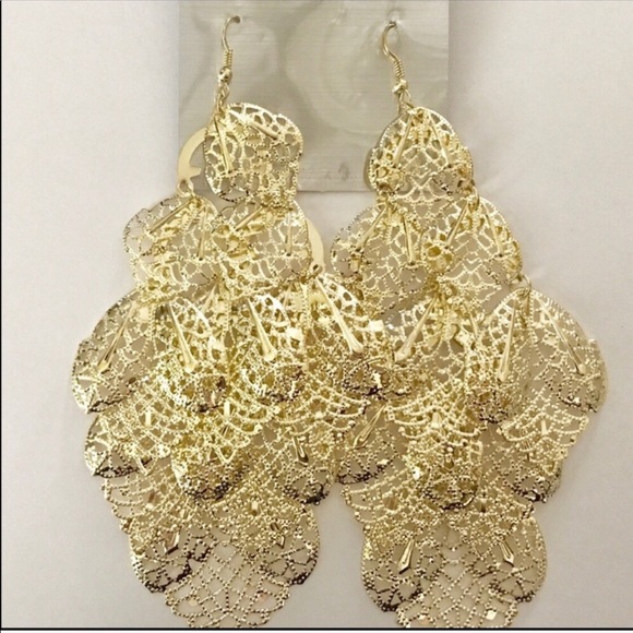 6” Shoulder Duster Earrings - Picture 2 of 3